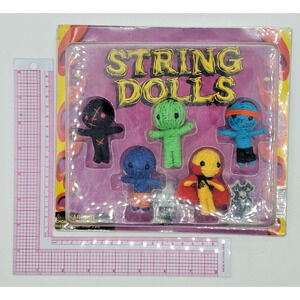Vintage Vending Display Board String Dolls 0268